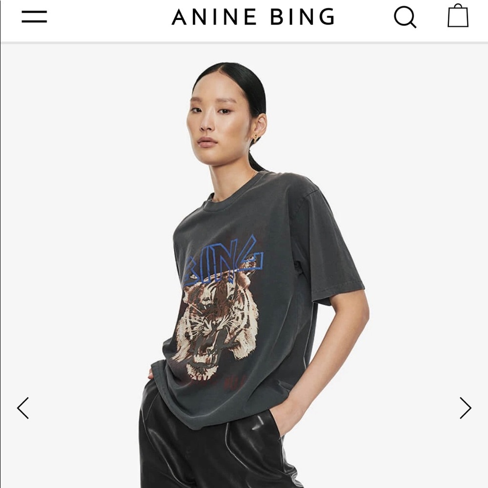 NWT Anine Bing Tiger Tee XS